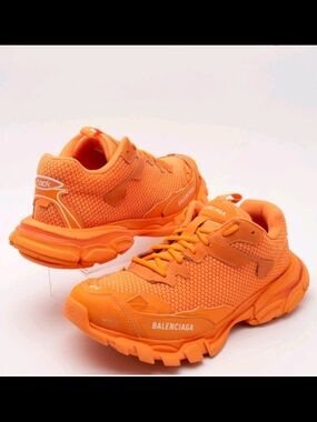 Balenciaga Orange Track Sneakers - Men's Bold Runner